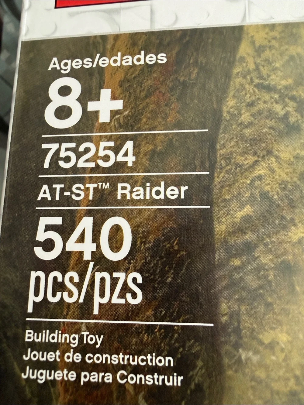 Lego Star Wars Gray & Red AT-ST Walker Building Set Man